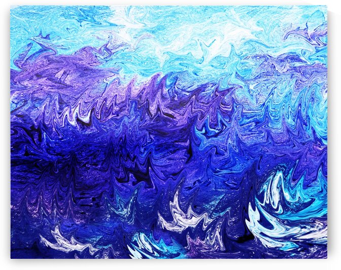 Sea Ocean Waves Coastal Beach House Nautical Decor IX by Irina Sztukowski