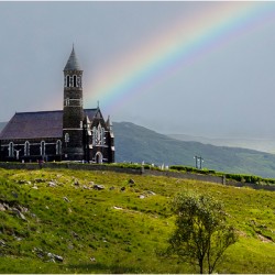 CHURCH OF THE SACRED HEART DUNLEWY DONEGAL IRELAND. Built in 1877.